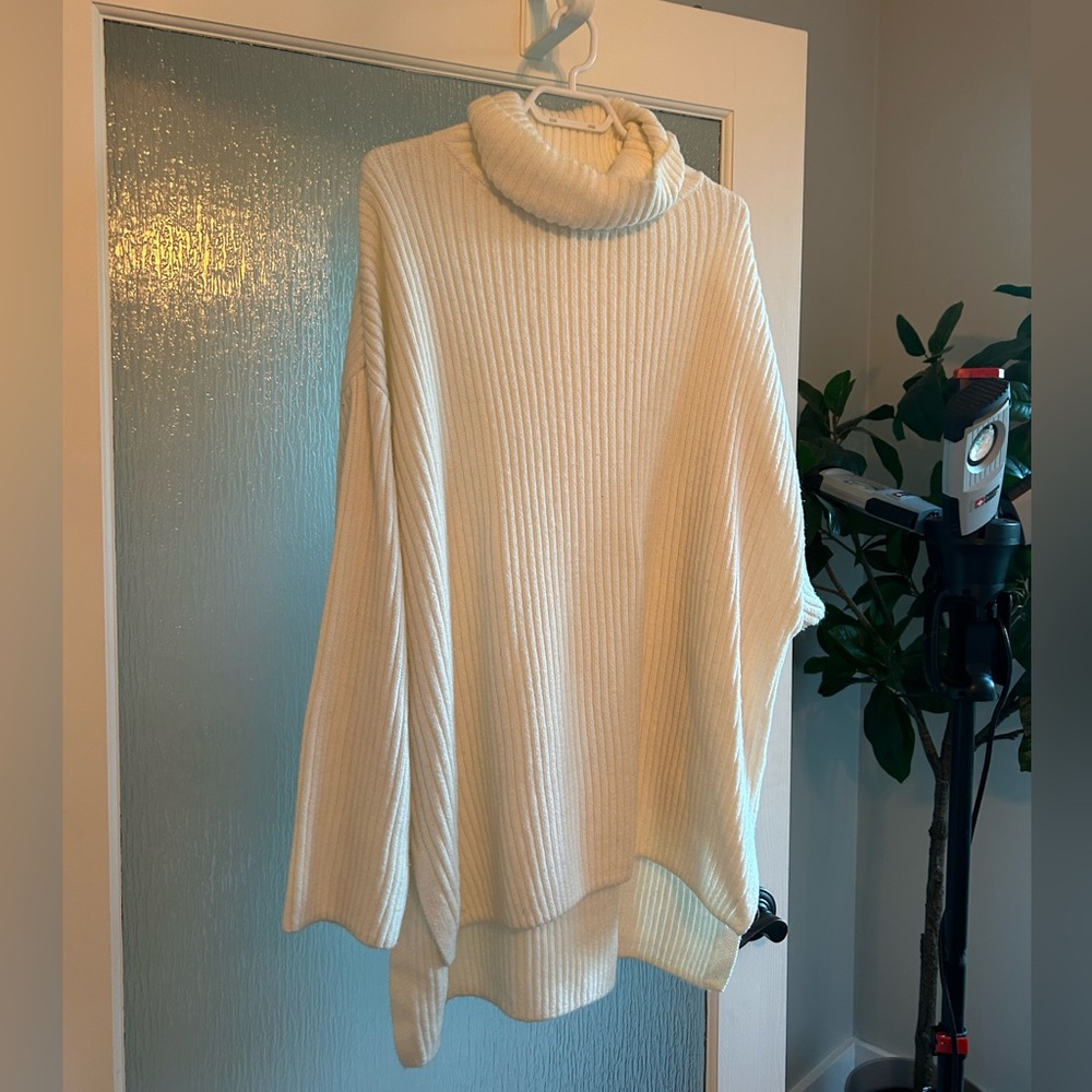 NWOT Cozy Cream Turtleneck Sweater